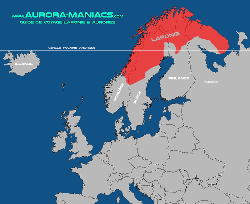 Carte Du Monde Laponie Voyages Cartes