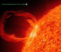 Ejection de masse coronale (EMC) © NASA/SDO