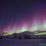 Aurores boreales du 17 mars 2015, nord de la Finlande