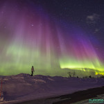 Aurores boreales du 17 mars 2015, nord de la Finlande - 19mm - 10s - f/4 - 2500 ISO