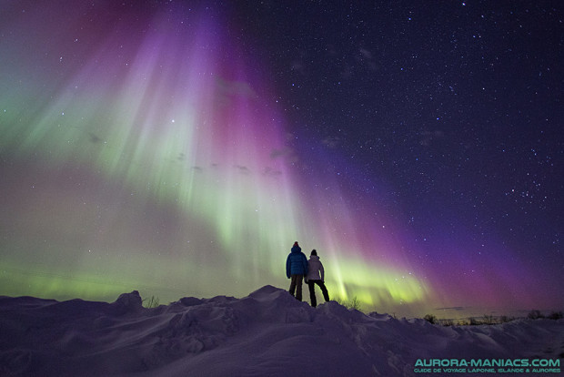 Aurores boreales du 17 mars 2015, nord de la Finlande