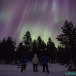 Aurores boreales du 17 mars 2015, nord de la Finlande