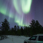 Aurores boreales du 17 mars 2015, nord de la Finlande