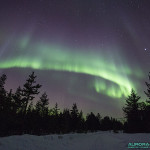 Aurores boreales du 17 mars 2015, nord de la Finlande