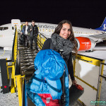 Arrivée à l'aéroport de Kiruna (Suède)