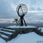 Jérôme, et le globe, emblème de Cap Nord