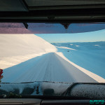 Cap Nord - Depuis le chasse neige ouvrant le convoi