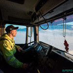 Cap Nord - Depuis le chasse neige ouvrant le convoi