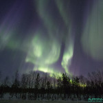 Aurore boréale en Finlande