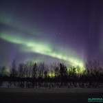 Aurore boréale en Finlande