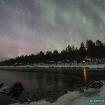 Aurore boréale en Finlande