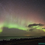 Aurore boréale dans les iles Lofoten