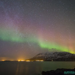 Aurore boréale dans les iles Lofoten