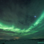 Aurore boréale en Laponie Finlandaise, à Nuorgam