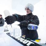 Verres en glace au bar du Ice Hotel de Kiruna