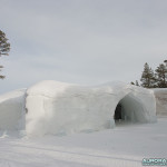 Chateau de neige en Finlande