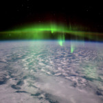 Aurores boréales vues depuis l'espace - 2016.02.23 - © ESA Tim Peake - Thick green fog of aurora