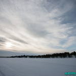 Sur le lac gelé, Hetta, Enontekio (Finlande)