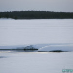 Sur le lac gelé, Hetta, Enontekio (Finlande)