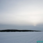 Sur le lac gelé, Hetta, Enontekio (Finlande)