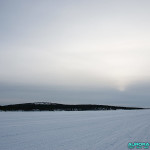Sur le lac gelé, Hetta, Enontekio (Finlande)