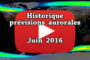 VIDEO – Historique des prévisions aurorales de juillet 2016
