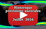 VIDEO – Historique des prévisions aurorales de juillet 2016